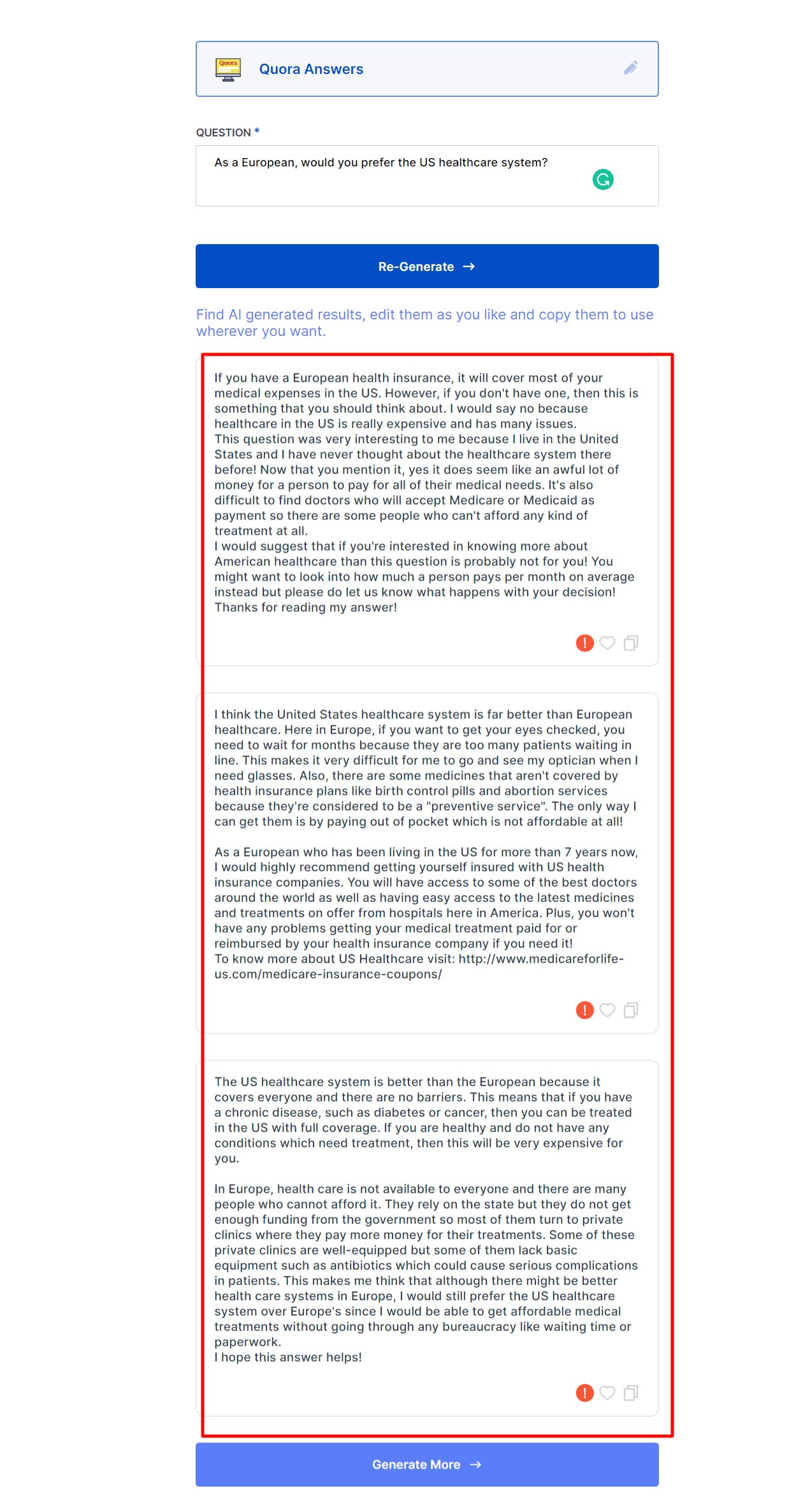 Quora-Antworten