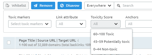 filter-backlinks-toxic-score