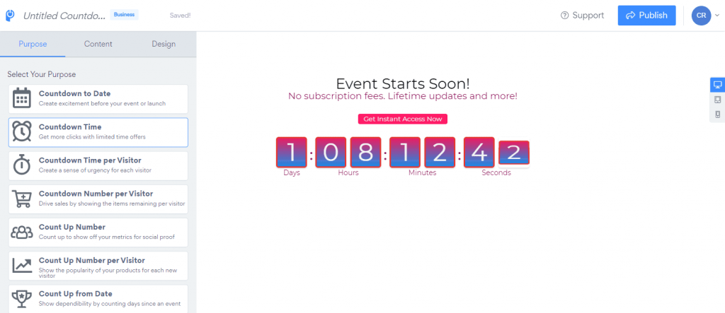 powr-situs web-penghitung waktu mundur