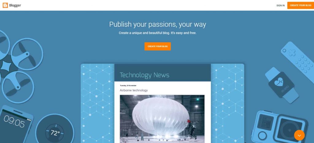 Masuk Blogger.com