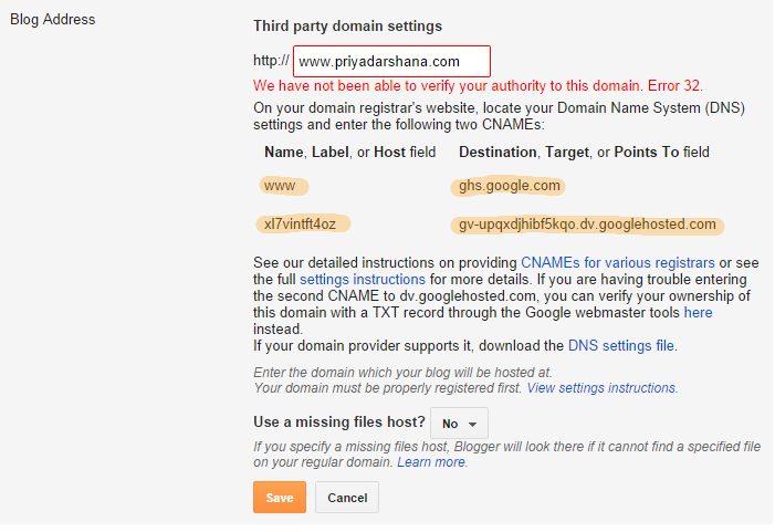Blogger-domain-khusus-verifikasi-detail-google