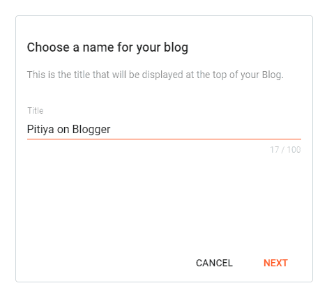 pilih nama untuk blog Blogspot