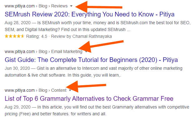 google-serp-remah roti