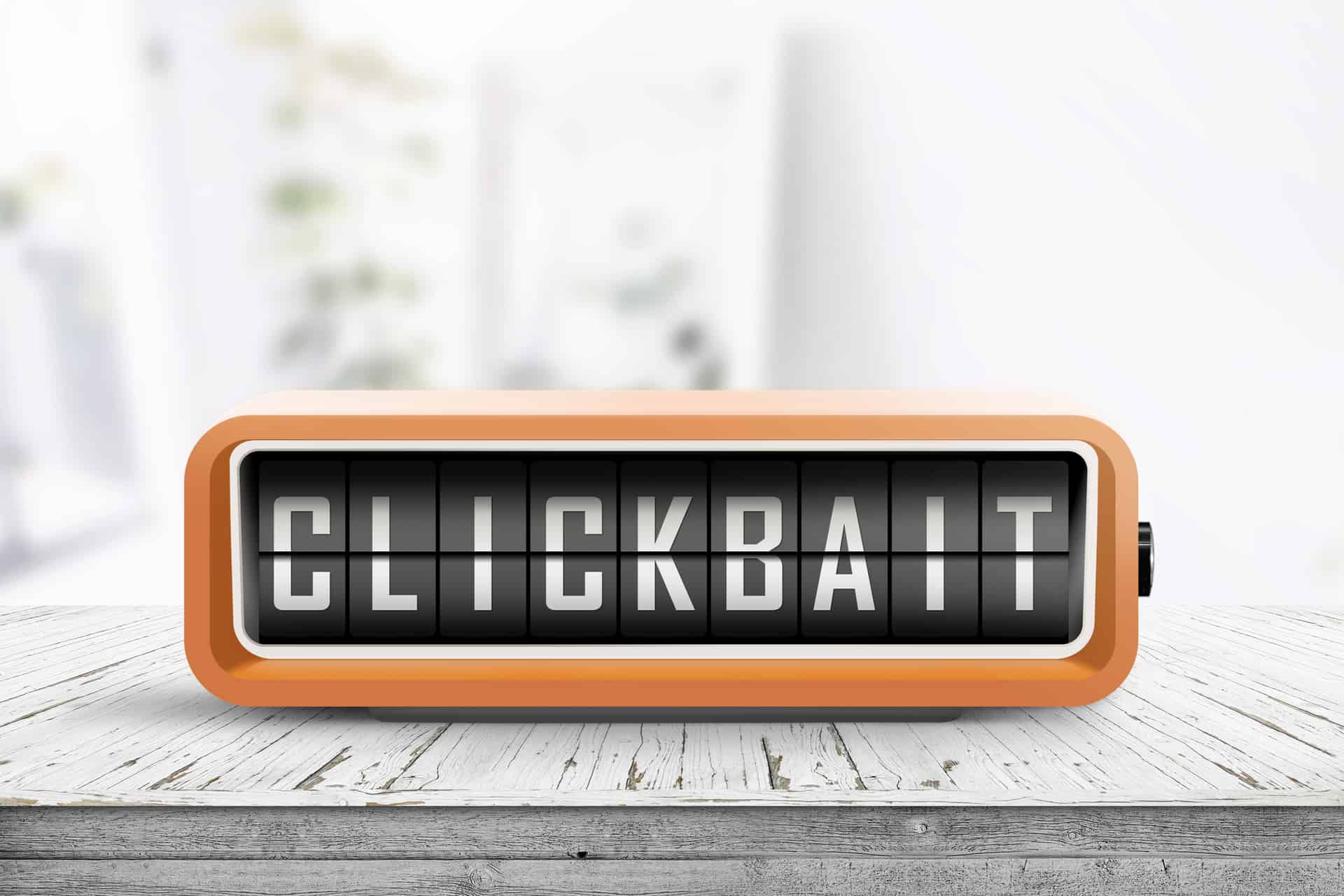 หัวข้อข่าว Clickbait