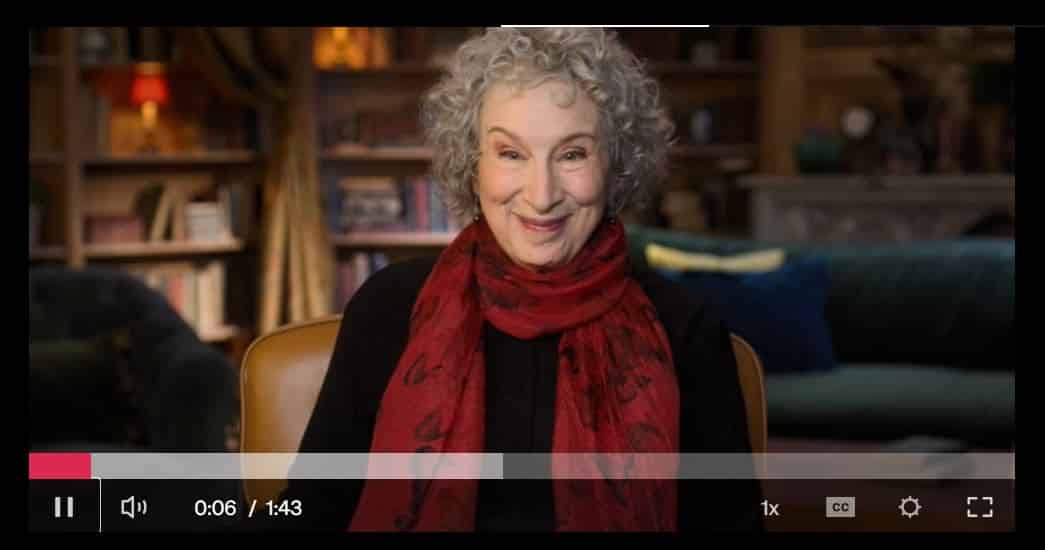 masterclass d'écriture avec margaret atwood