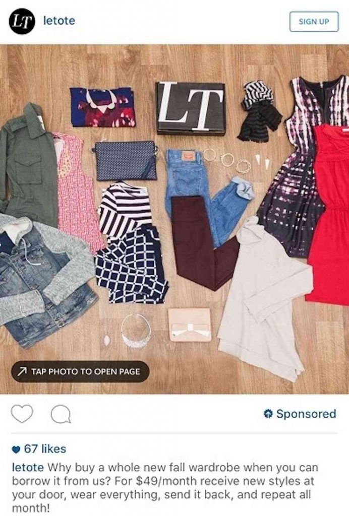 ตัวอย่างโฆษณา Instagram ที่ดีที่สุด
