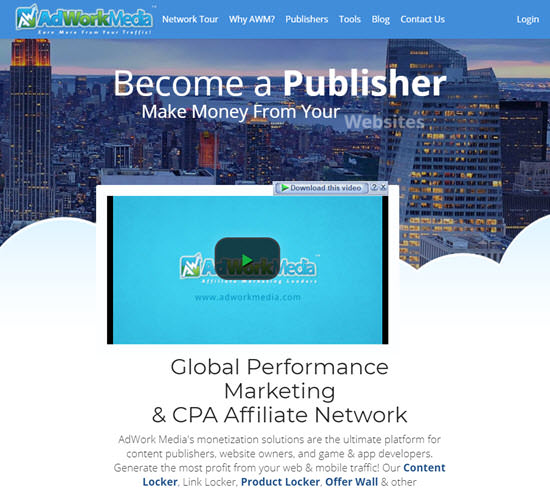 Jaringan PPD AdWorkMedia - Bayar Per Unduhan AdWorkMedia PPD Networks - Pay Per Download