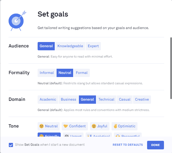 set-goals-grammarly