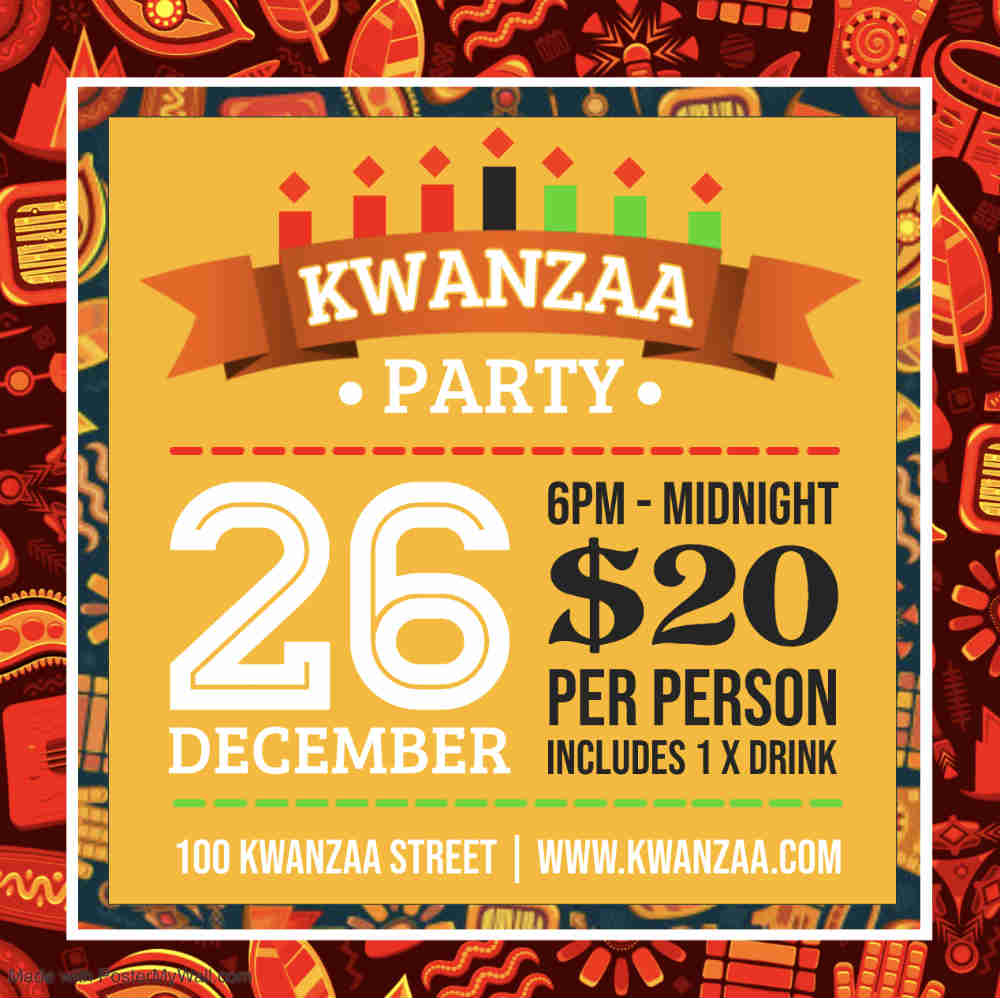 poster pesta kwanzaa
