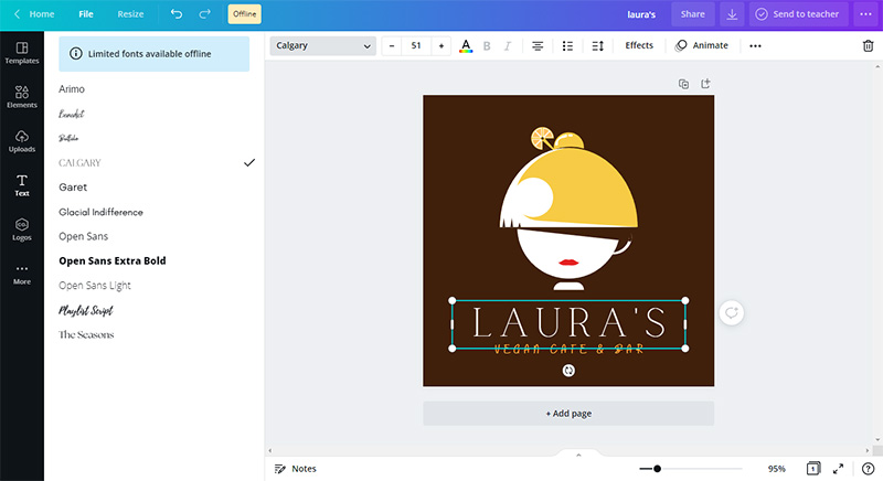 แพลตฟอร์มการออกแบบ canva