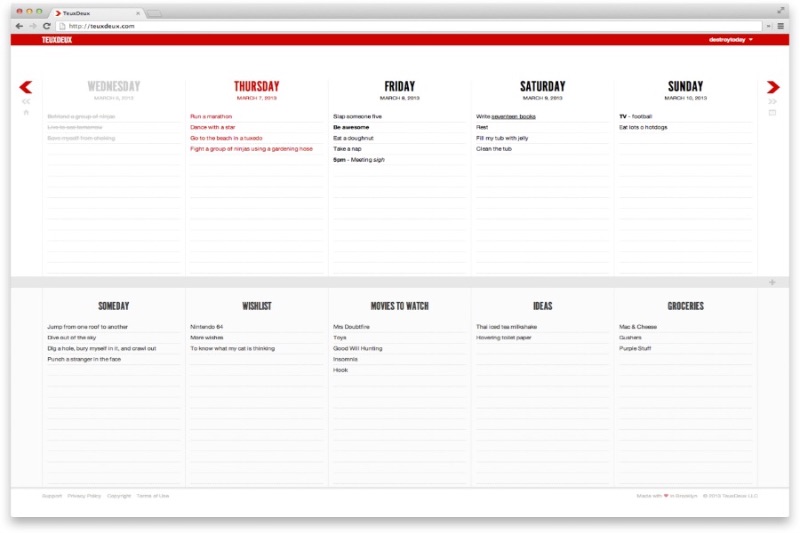 Aplikasi web TeuxDeux