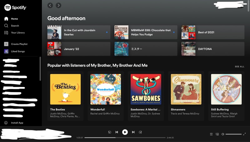 Aplikasi web Spotify