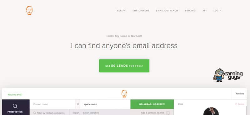 Pencarian Email Voila Norbert