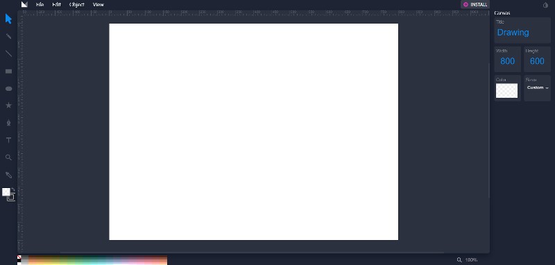 مثال محرر متجه على الإنترنت