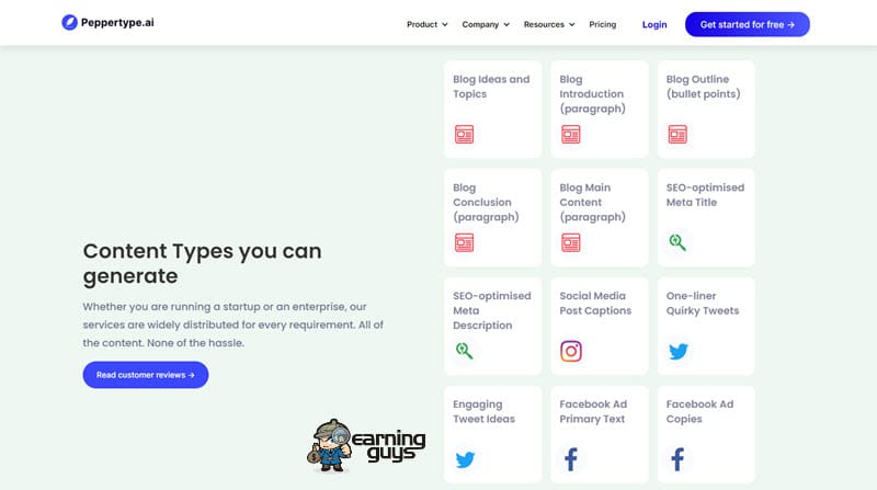 Penulis AI terbaik Peppertype