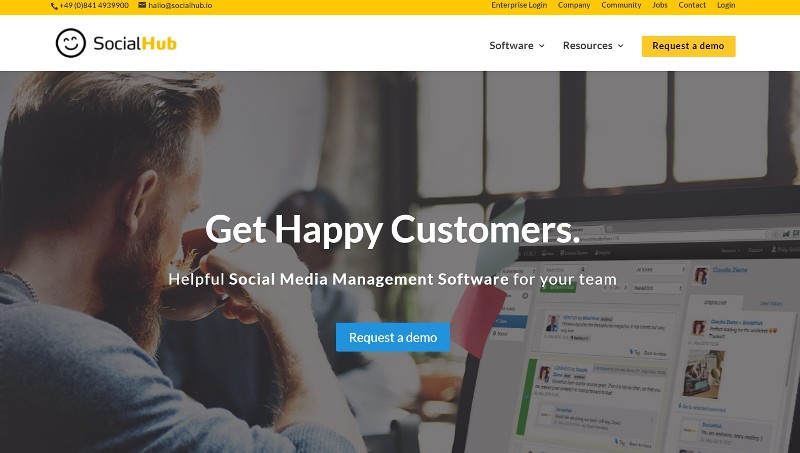 exemplo de aplicativo de gerenciamento de mídia social