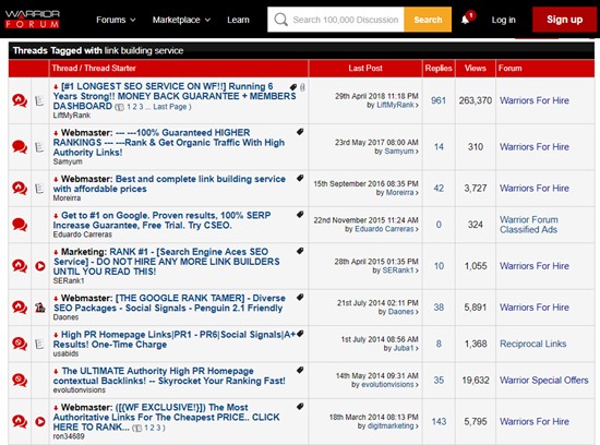 Warrior Forum Geri Bağlantı Satın Almak İçin En İyi Yer Warrior Forum Best Place to Buy Backlinks