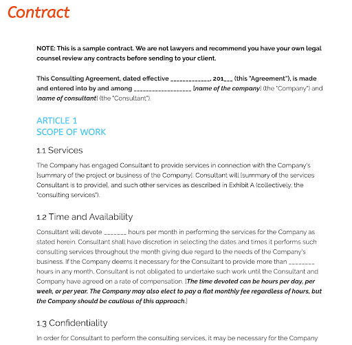 Contoh Syarat & Ketentuan Proposal