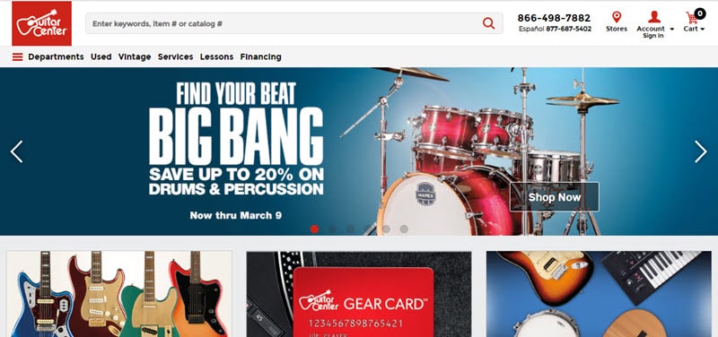Guitar Center gitar ve aksesuarları
