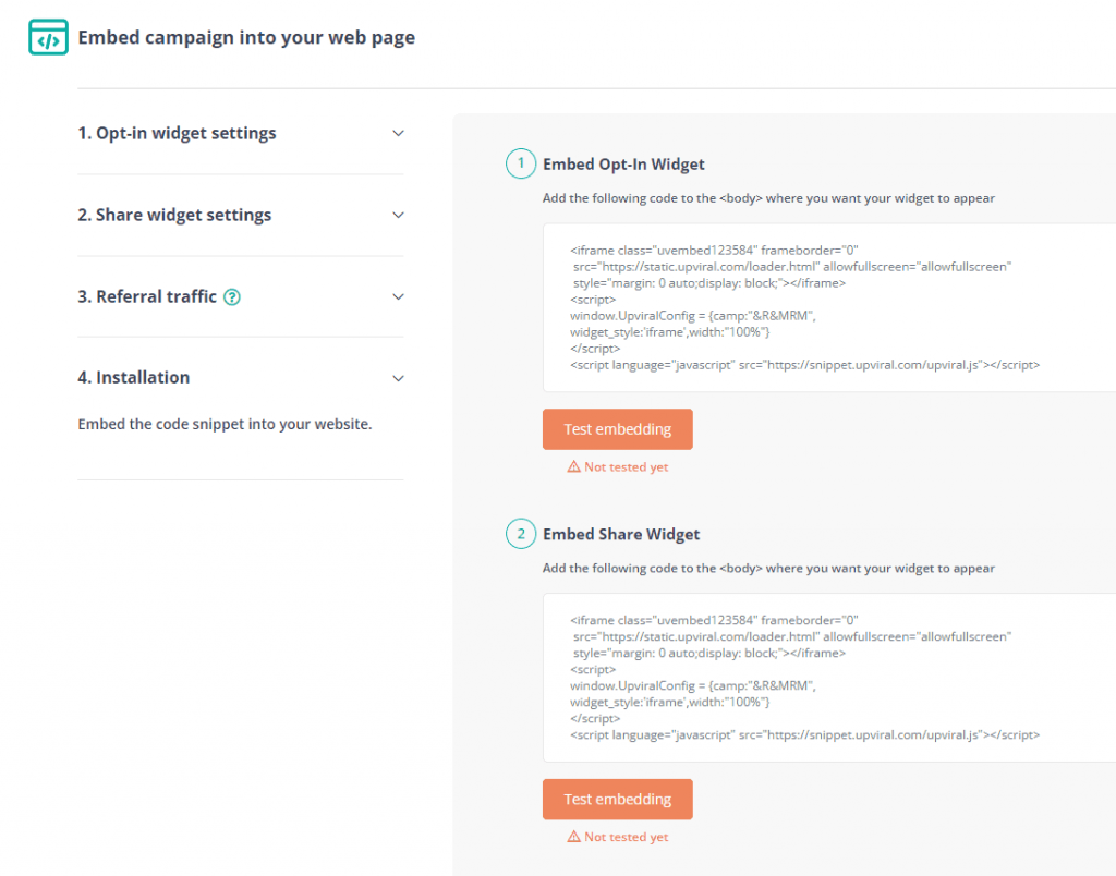 upviral-standar-widget-embed-code