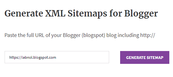 Generieren Sie eine XML-Sitemap für Blogger