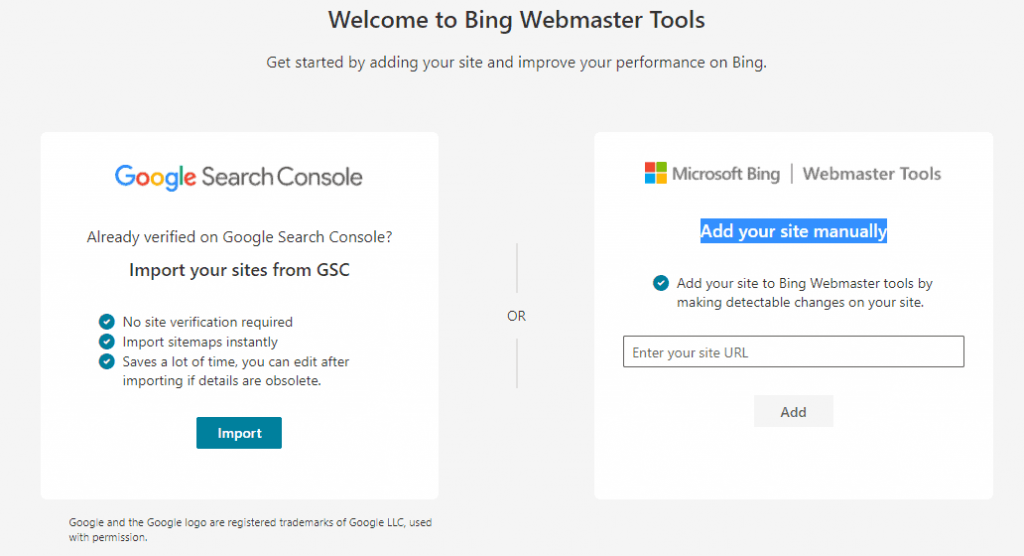 Website zu den Bing-Webmaster-Tools hinzufügen