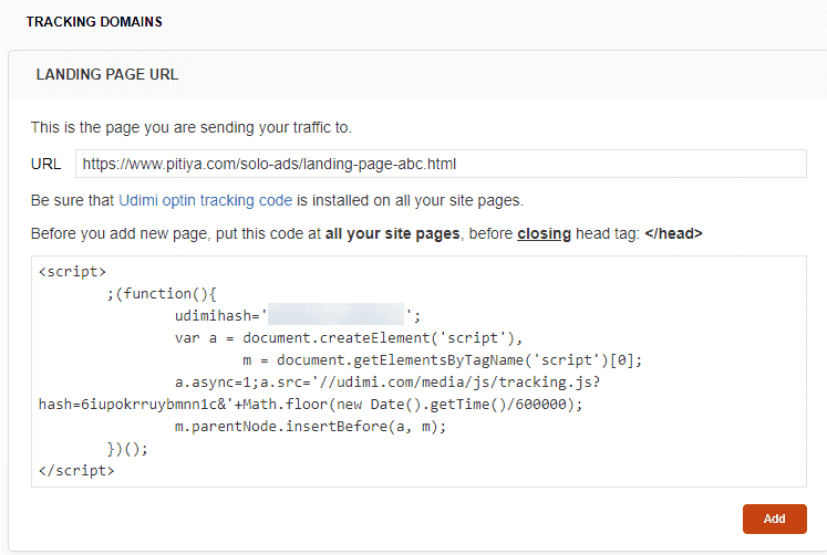 Optin-Tracking — Udimi Optin Tracking — Udimi