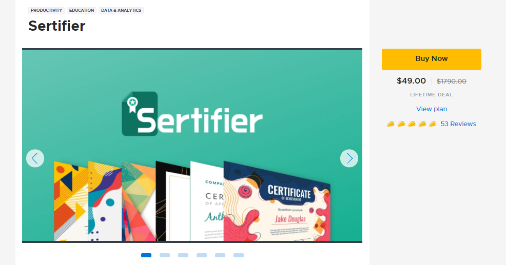 kesepakatan seumur hidup sertifier appsumo