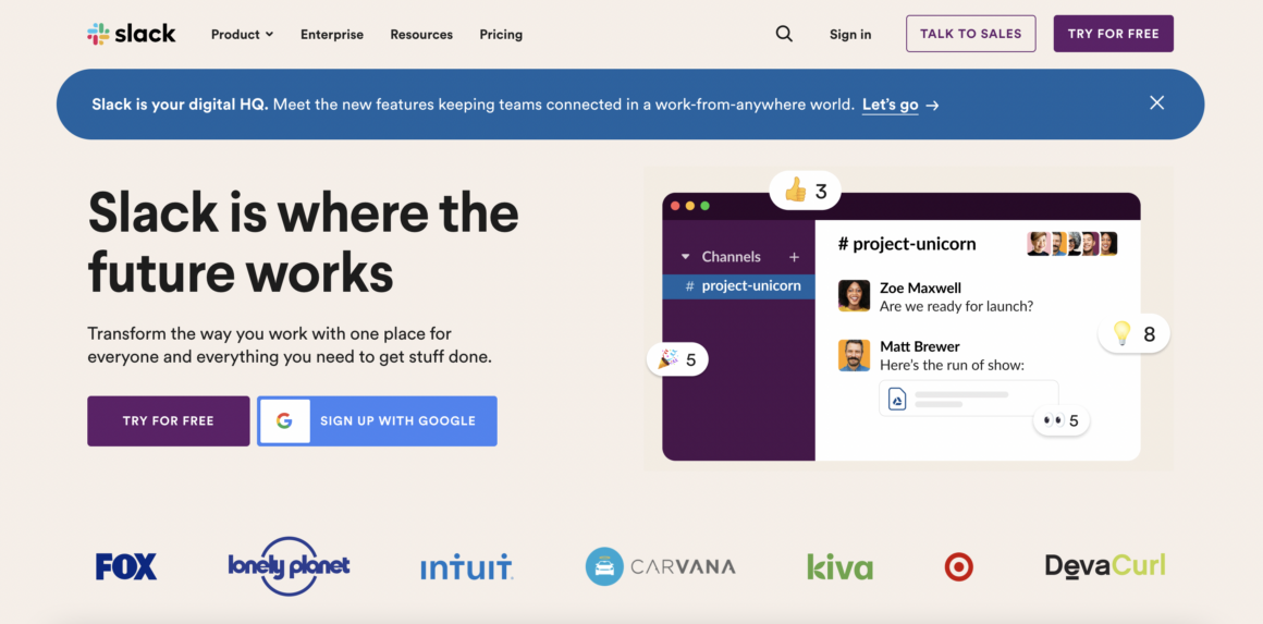 Slack 以產品為主導的公司