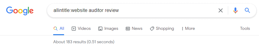 allintitle-google
