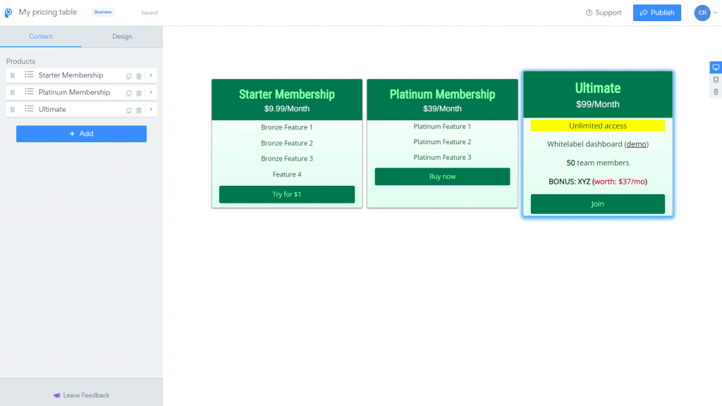 powr-pricing-table-widget-editor