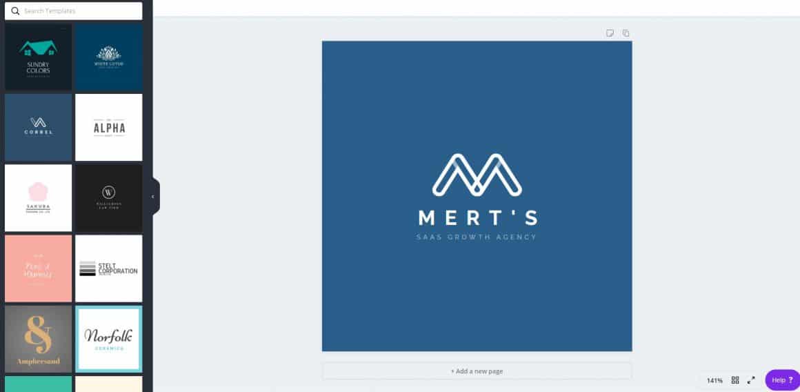 เครื่องมือสร้างโลโก้ฟรีจาก Canva - เครื่องมือสร้างการเติบโตเริ่มต้น