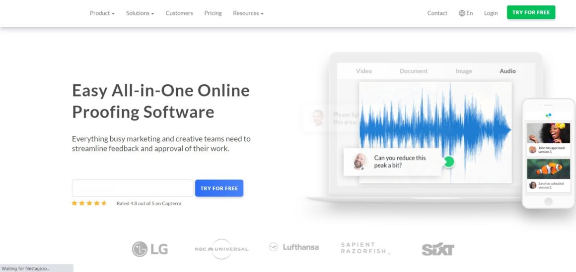 filestage degli strumenti di gestione del progetto