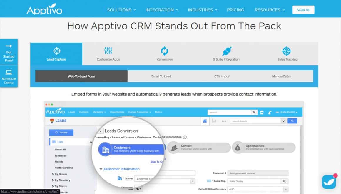 최고의 CRM 도구 앱티보