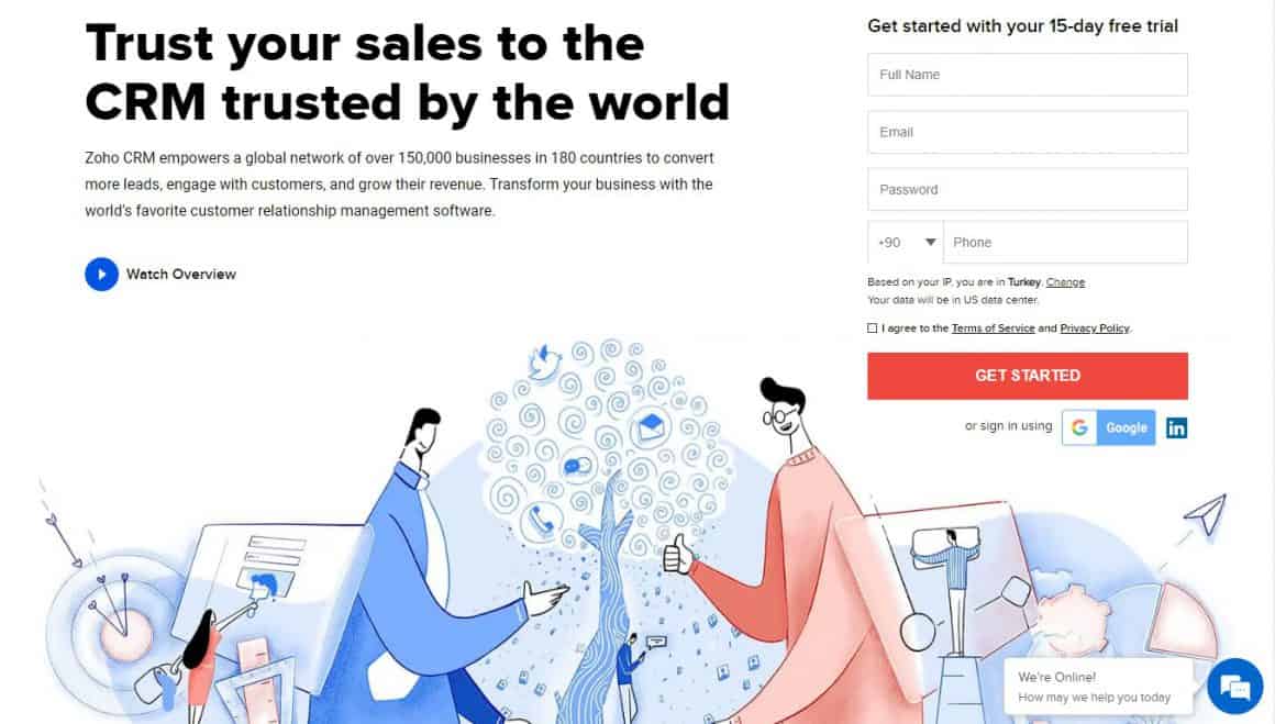 최고의 CRM 도구 zoho