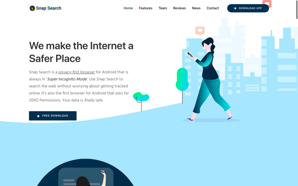 Browser di ricerca a scatto