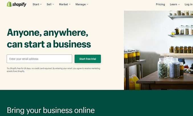 Shopify: la mejor alternativa a Squarespace para tiendas de comercio electrónico