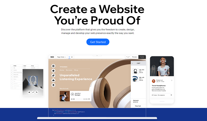 Wix: la mejor alternativa de Squarespace para diseñadores