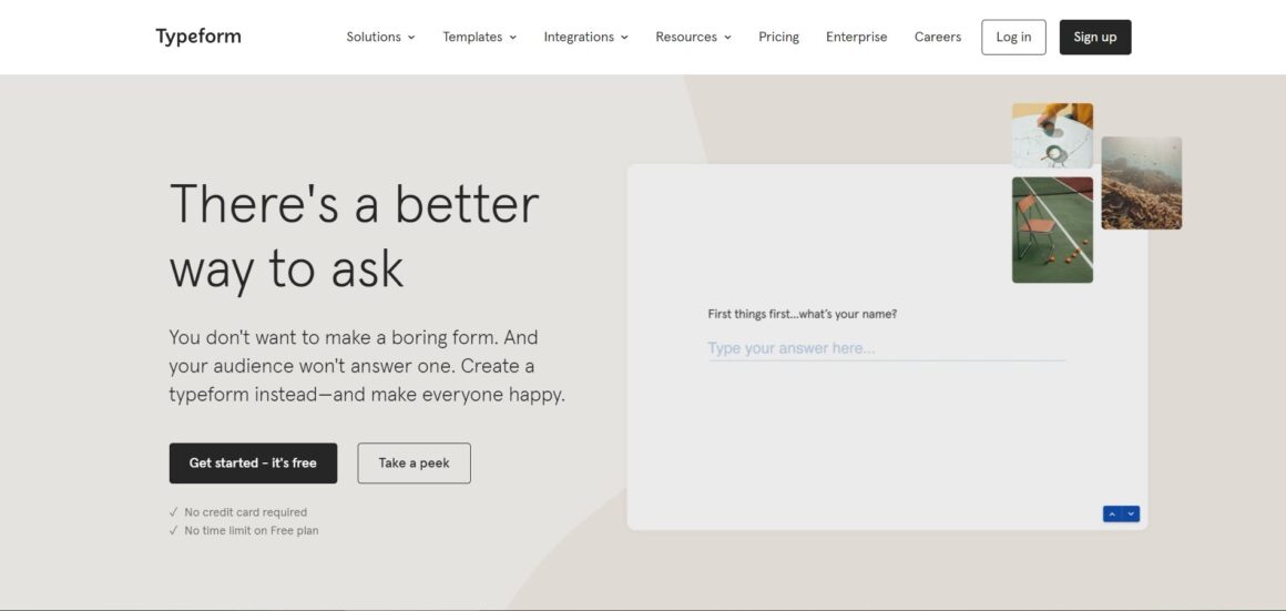 Typeform Inbound-Marketing-Tool