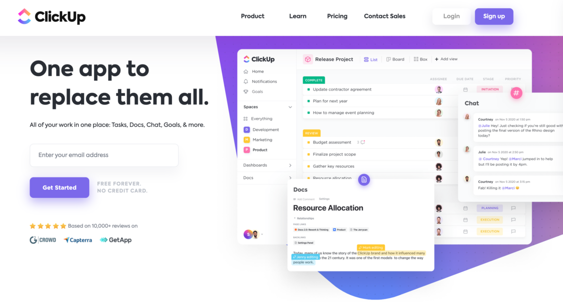clickup Inbound-Marketing-Tool