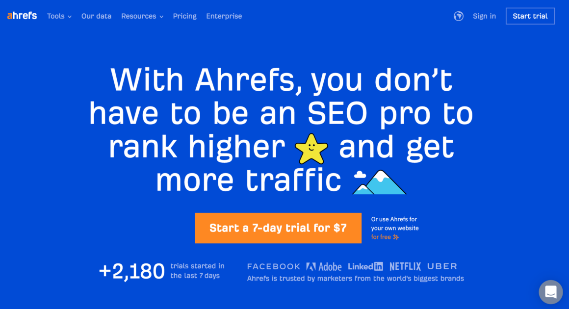 ahrefs Inbound-Marketing-Tool