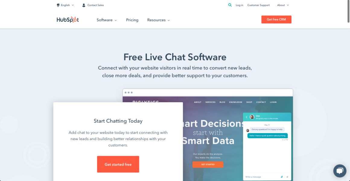 Hubspot Live-Chat-Inbound-Marketing-Tool
