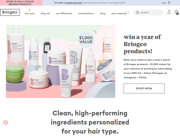 Briogeo - Toko Shopify