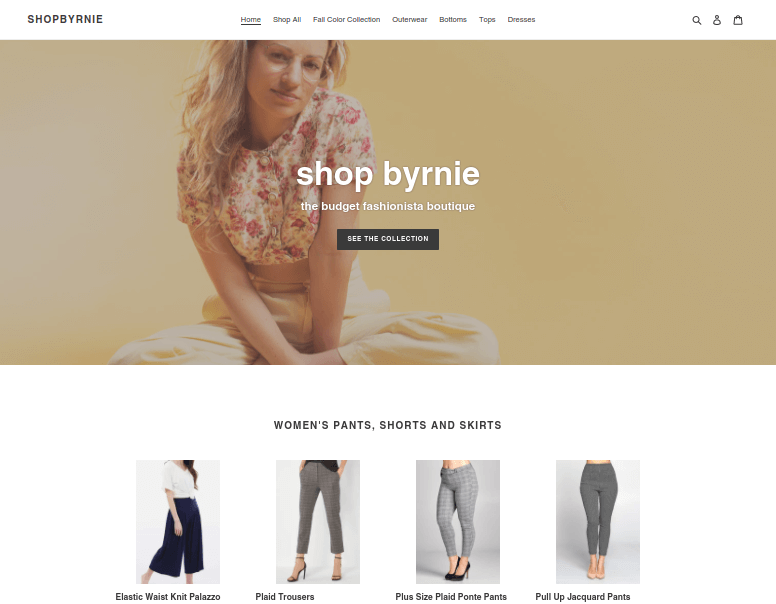 Toko Byrnie - Toko Shopify