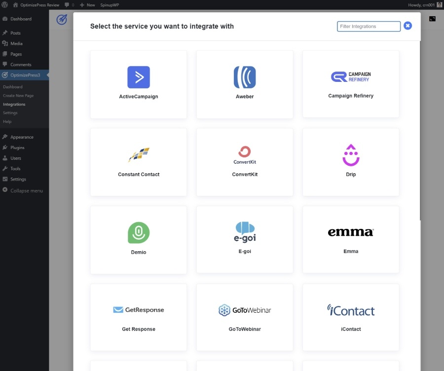 Integrasi OptimizePress 3