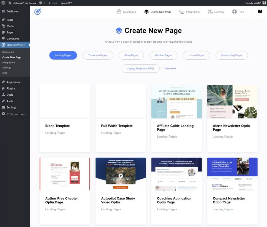 OptimizePress 3 ulasan template