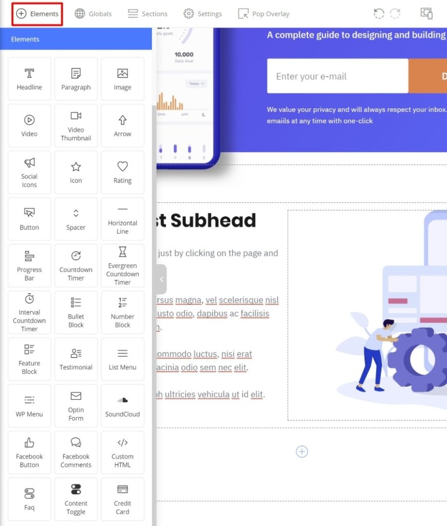 tambahkan widget