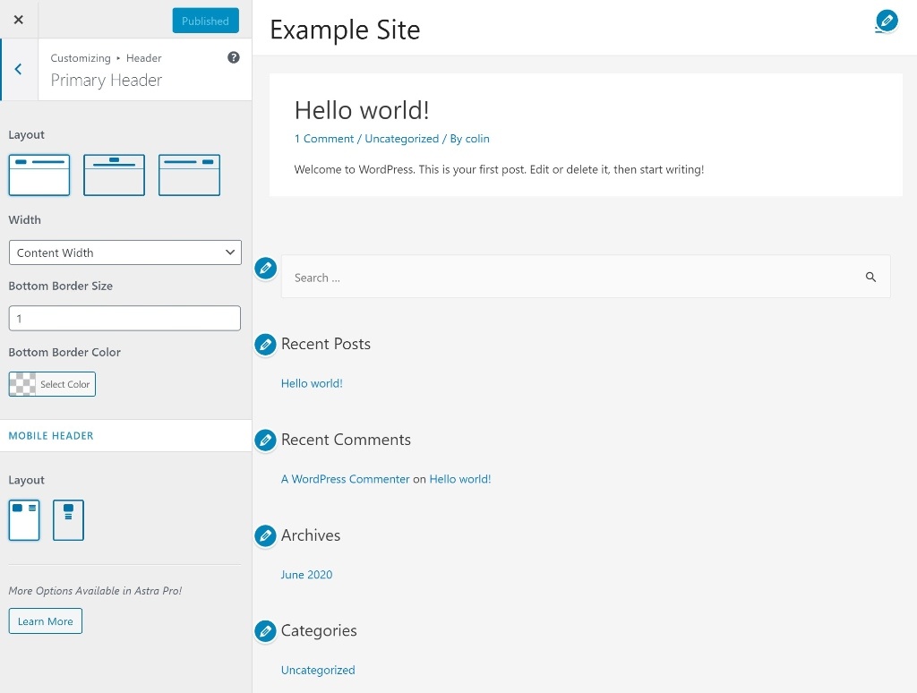 Dostosowanie WordPress