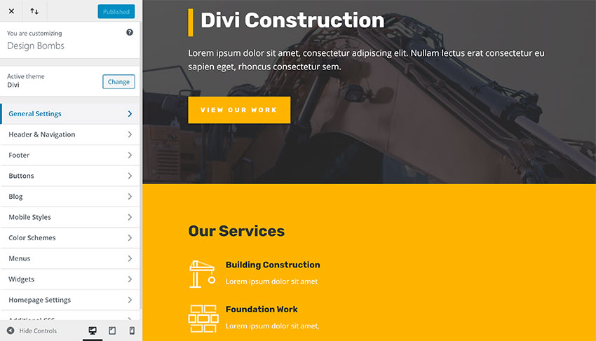 Personalizzazione del tema Divi WordPress