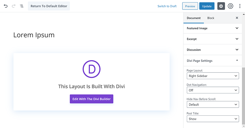 Divi Builder a Gutenberg